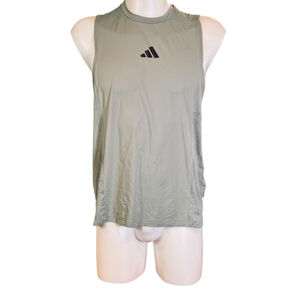 Men's Adidas Green D4T INT. Tank Top L with Black Logo g14